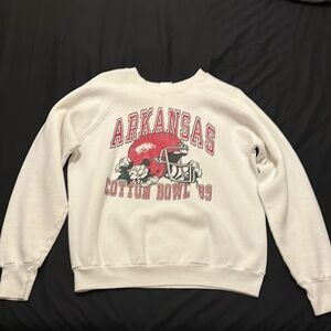 Arkansas Cotton Bowl '89 White Sweater